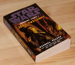 The Jedi Twilight Book lying on a wooden table.