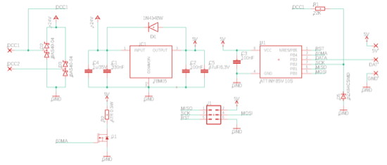 A complex electronic circuit diagram.