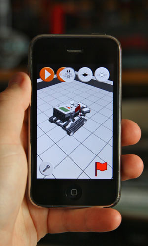 Ein Apple iPhone 3GS mit dem Simulator.